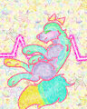 Colorful wolf