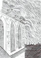 Inktober 2022 - 01. Gargoyle by Gashren