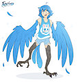 New Wings (Harpy Boy TF) by FluffyXai