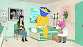Peanutbutter goes to the doctor