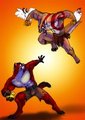 Clash of the Titans by AmonOmega