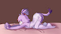 Blaze the cat stretching by InternetMegaSucker