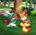 An afternoon in the woods by Aurawing
