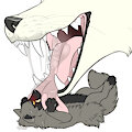 Pinned under the maw
