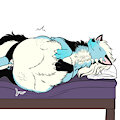 Post-meal nap by PaperWings