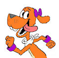 Tag Barker running (colored)