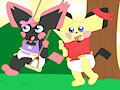 Swingin' Pichu -By NormalPhantasm-