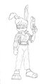 [sketchtober] Halloween Bunnie Terminator