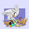 Silver the hedgehog - inktober theme Fowl