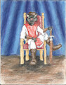 [Old Art] Sir Kain On His Throne by Kelly Siegfried