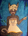 OC: Sheila the Skunk Shiba by FlametheFerrunk