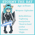 Reference Sheet Commission-Stormy the Bat