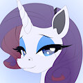 Rarity's Big Dumb Face by fibs