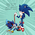Metal Sonic/Sonic - inktober theme Bad Dog