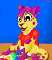 Fifi Fingerpainting -By Arfur90-