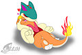 Quilsy X Mewny - Charmander Hug by SecretStash151