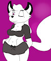[Adoptable] White Wolf in bikini [Adoptable]