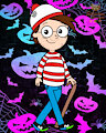 Mr.S dressed as "Where's Waldo"