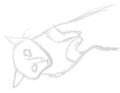 sketch of my kitty laying by SakuraIchigo