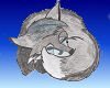fox blue bg  by BishopJFox