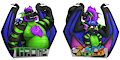 Crome X Zach - Reversible Con Badge by Oku by Crome