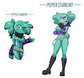 Pepper character reference redraw 2015 / 2022 by Spaicy
