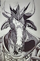Inktober 2022, Day 21 The Cow King by Alcho