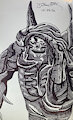Inktober 2022, Day 22 Blood Golem by Alcho