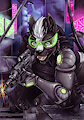 Aaron Blackfox Small by Dragonmelde