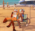Beach time fun
