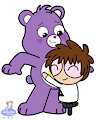 PPG Mr.S giving Best Friend Bear a bellyhug