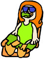 Debbie Sunbathing