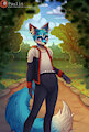 Casually padded in the park