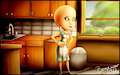 The housewife of an inventor and scientist.