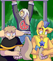 Tickling Basitin in the forest