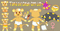 Tamia Candy Corn Lion Reference sheet