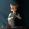 The guardian fox of the stories by FlatTriangles