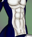 Cale's chest