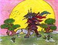 Art Trade: Hunterbahamut 2 by JacobMace