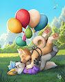 Falling to Safety by pandapaco