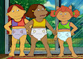 Muffy Francine Sue Diapered by OtakuShota