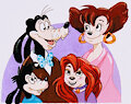 Goofy,Max,Peg,and Roxanne