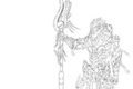 Turian Knight - refind line art by ZomaCaius