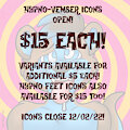Hypno-Vember Icons OPEN!