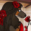 Rosy Borzoi by sugaspice