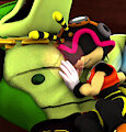 Scaly Pillow (X-Ray) by theHappyHeartMan