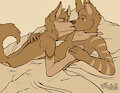 Birthday kisses by CurlyShep