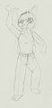 [Old Art] Laying Kendall sketch by KitsonFoxfire