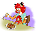 Odile tries her Gramma's famous Spaghetti by thestooge