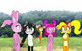 Coco, Yaya, and Skylander Girls naturism